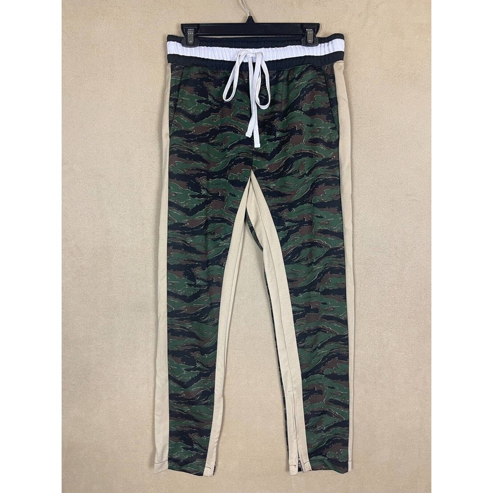 Cotton On Urban Straight Track Pants Womens M‎ Green Camo Print